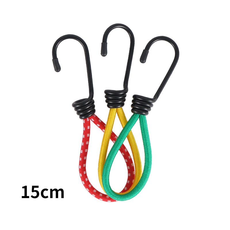 Cheap Goat Tents 3 Piece Outdoor Camping Tent Elastic Rope Buckle 15cm Fixed Strap Hook Camping Canopy Accessories Pull Rope Hiking Tools   